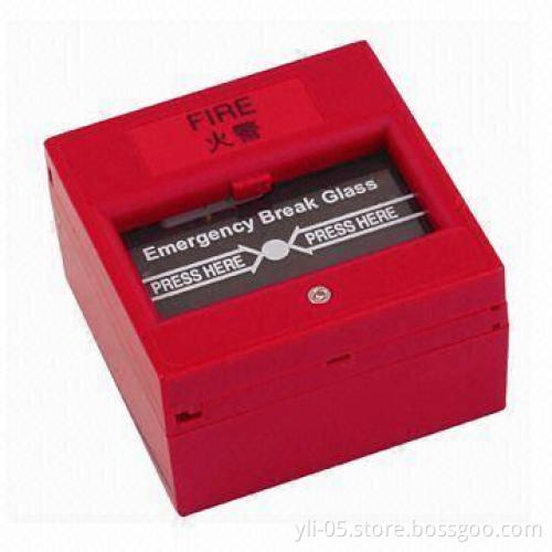 Break Glass Fire Emergency Exit Release with NO/NC Feature, Measures 86 x 86mm